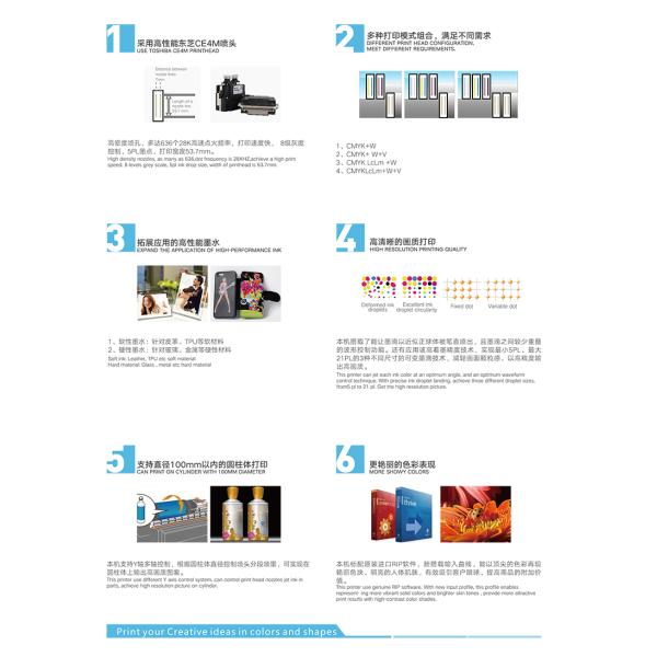 Multi - Functional Large Format Flatbed Printer 6090 Wide Format Uv Flatbed Printer