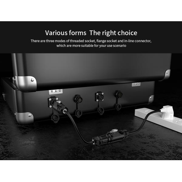 Ce Approved IP68 Waterproof 3 Pin Round Power Wire Connector LP16