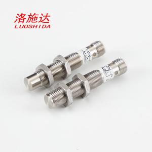 Quality M12 Full Metal Cylindrical Inductive Proximity Sensor DC Flush PNP NO Ouput Connector Type for sale