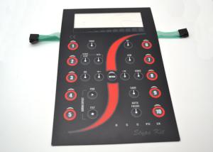 Quality Customized Tactile Membrane Switch Keyboard With Clear Display Window 165x227mm for sale