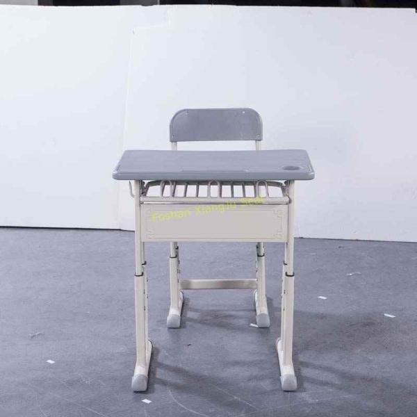 HDPE Steel Adjustable Height Middle School Desk And Chair For Student