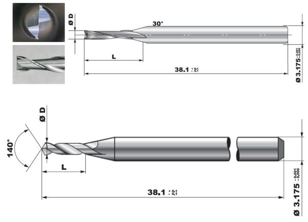 Buy Self Lubricating PCB Aluminium Router Bits Tungsten Carbide Drill Bits at wholesale prices