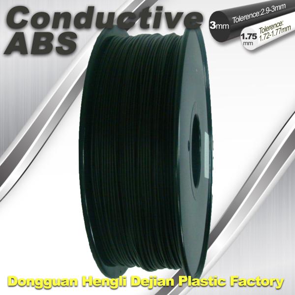 Buy Good elasticity universal ABS Conductive 3d Printer Filament in Black at wholesale prices