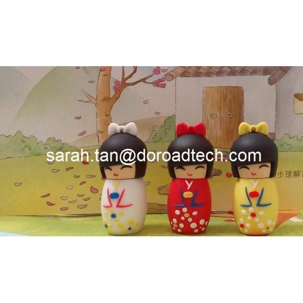 Cute Doll Shape 3D Soft PVC USB Flash Disk, USB Flash Drives