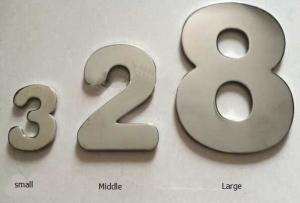 China Metal House Letters & Numbers Mailboxes & Address Plaques  Brushed Stainless Steel Letters  hotel room number on sale