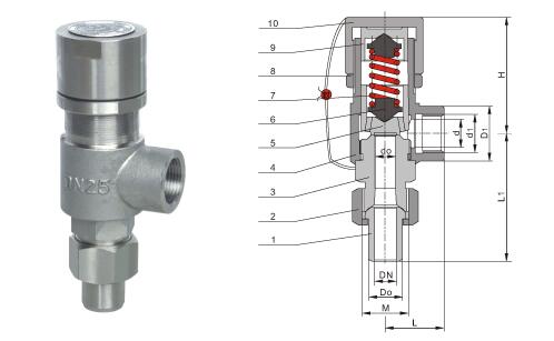 Spring Micro Safety Pressure Reducing Valves with Stainless steel / F6 Steillie Trim