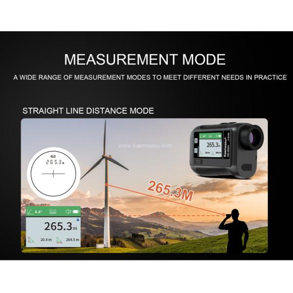 kaemeasu Rechargeable Laser Rangefinder Voice Golf Range Finder LCD Display Telescope With Side Screen J1200