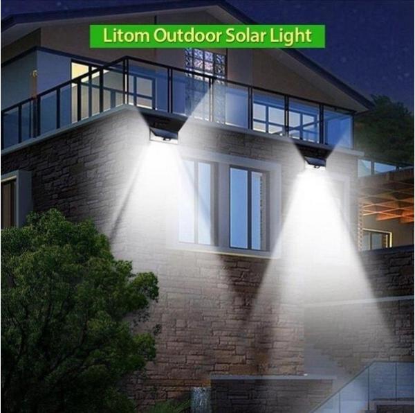 Bright LED Solar Rechargeable Light Outdoor Motion Sensor Light 8-10 Hours Charge Time