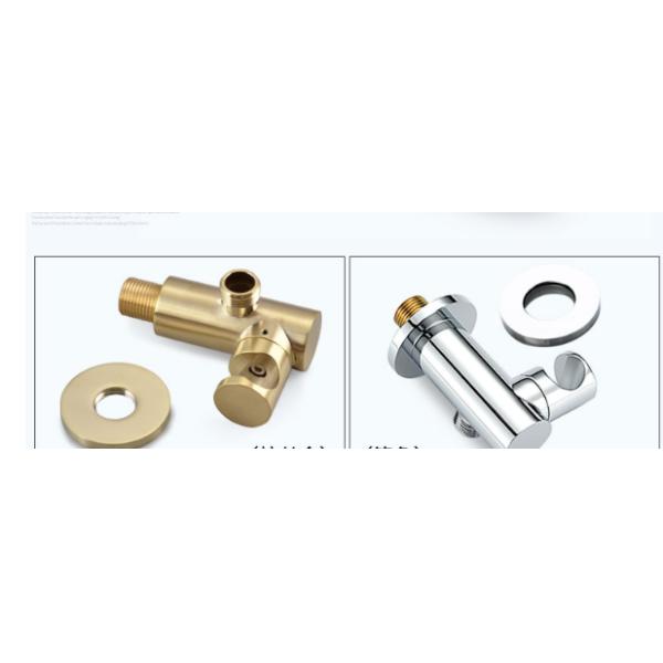 Brush Black Golden SUS OEM Hot Cold Shower Set