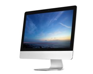 White 21.5 Inches Windows Desktop All In One Computers Touch Screen Mutiple Surface