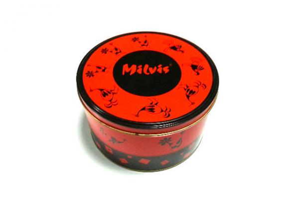 Buy Red Airtight Food Grade Tin Containers For Coffee / Medicine at wholesale prices