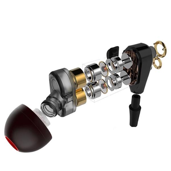 2018 New Innovative Product wireless ear buds headset with Mic total 4 speakers dual handsfree bluetooth earphone