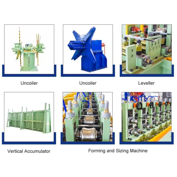 Stainless Steel SS Pipe Making Machine MS Square Tube Steel 1000kw