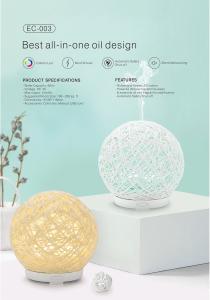 Quality Ball Net Design Rattan Essential Oil Diffuser Ultrasonic Air Humidifier for sale