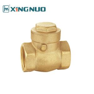 Screwed Thread Swing Check Valve One-way Check Valve DN15-25 Forged Brass Stop Check Valve with 1 PSI Cracking Pressure