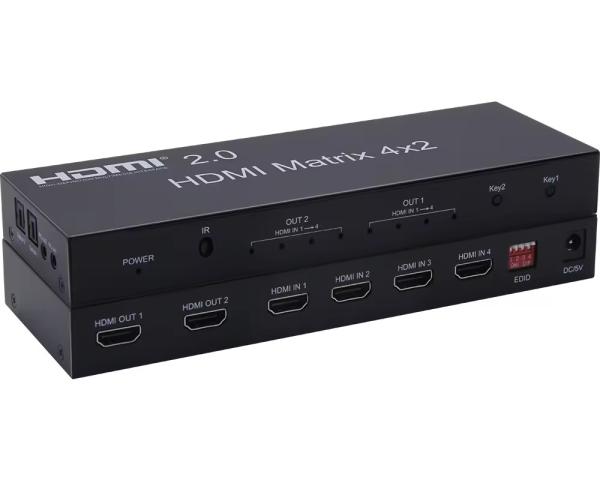 Buy 6x4 4k hdmi matrix switcher extender 4x2 hdmi matrix switch box at wholesale prices