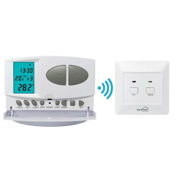Buy Riseem Omron Relay RF Room Programmable Thermostat , Air Conditioner Room Temperature Control Thermostat at wholesale prices