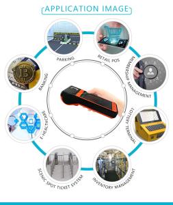 Quality Rugged Android ISO7816 NFC POS Thermal Printer Fingerprint Handheld Terminal FP09 HFSecurity for sale