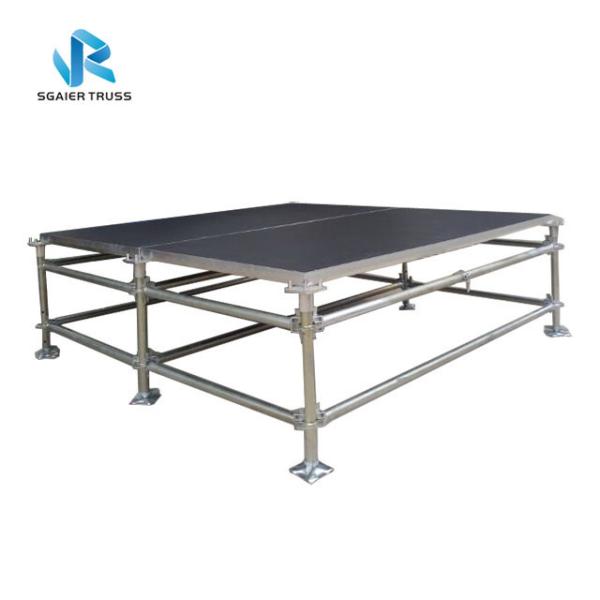 Buy Adjustable Foot 4x8ft 2*1m Modular Steel Stage Scaffolding at wholesale prices