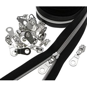 Alalamu Anti Erosion Metal Zipper Sliders Replacement Silver ODM