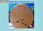 5V Input Round Bamboo Mirror With Clock Display And LED Compensate Light