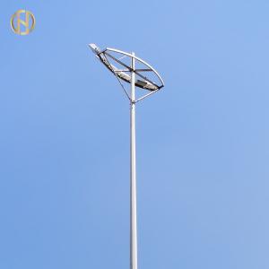China Football Fileds High Mast Light Pole 20M 30M 80-100μM Galvanization Thickness on sale