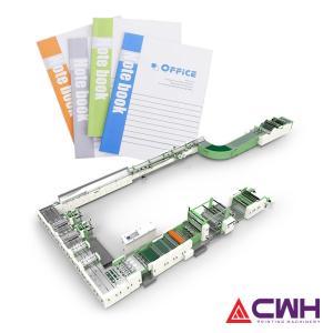 Quality Glue Back Binding 60 Sheets Notebook Production Line for sale