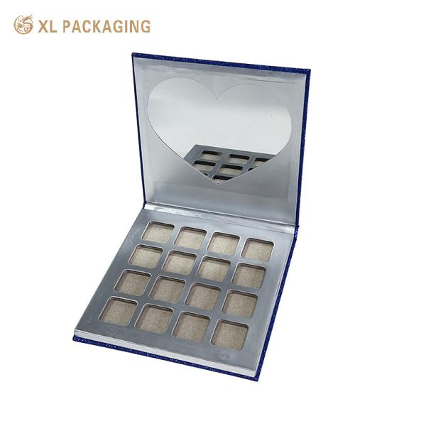 Buy Luxury Custom Rectangle Custom Empty Eyeshadow Palette Pans Eye Shadow Case Container Packaging at wholesale prices