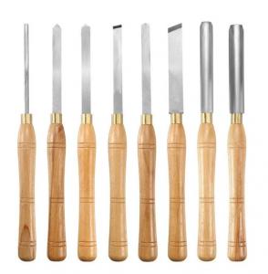 Quality HSS Blade Sharpening Carbide Turning Tools Wood Lathe Chisel Set 8PCS for sale