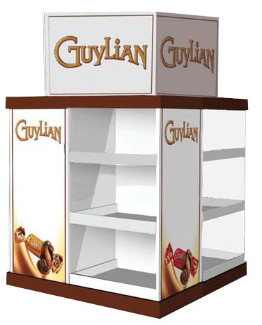 Chocolate Pallet Display Stands Flat Packing For Promotion / Advertisement