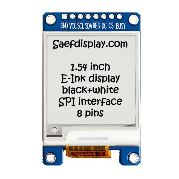SPI E-Ink Display 1.5 Inch Black And White 152x152 Dots 1.54" E-Paper Display