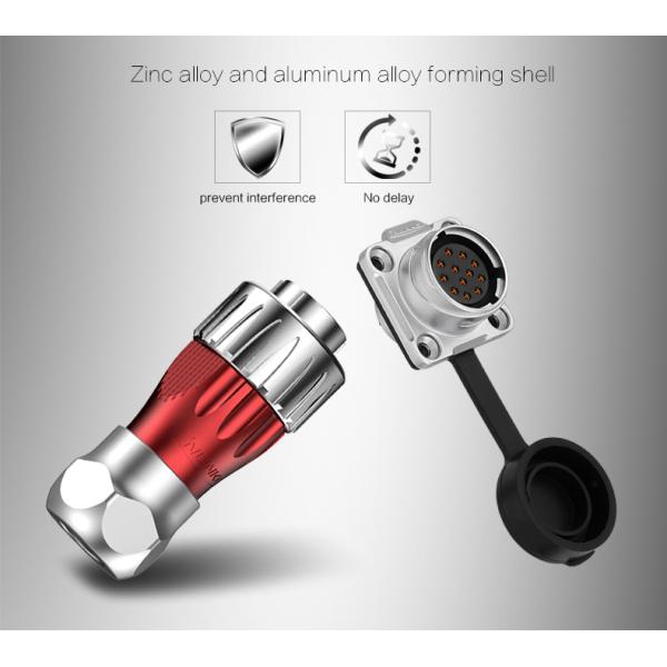 CNLINKO M20 Male Female Electrical 220V 500V Plug and Socket 12 Pin Wire Connector Waterproof Power signal Connector