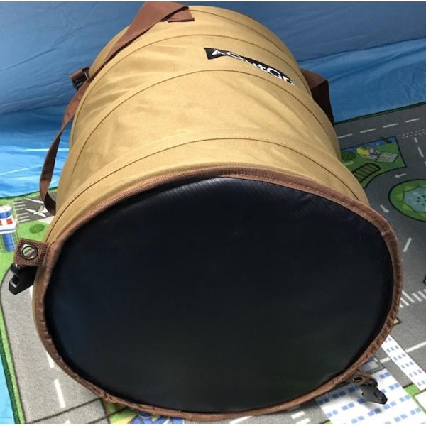 Khaki Polyester 600D Leaf Folding Trash Can 38X45CM Cool Camping Accessories