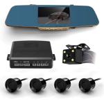 5" TFT LCD Screen Dual Record Parking Sensor DVR with Tracking Line and Voice