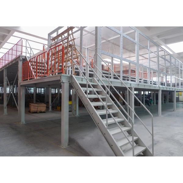 Customized Width and Depth 500kg Load Mezzanine Floor with Solid or Perforated