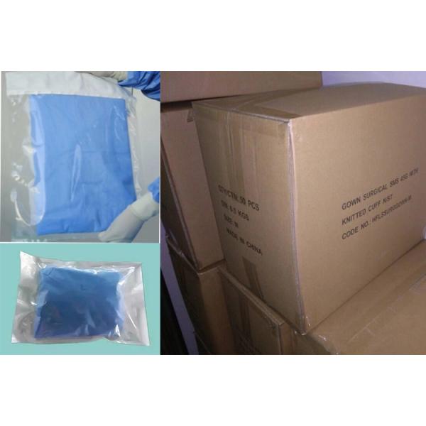 Waterproof Green Hospital SMS Disposable Isolation Gown For Doctors