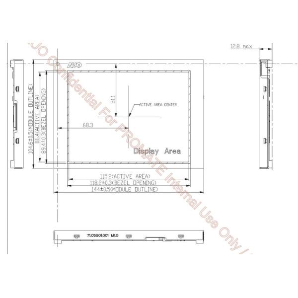 AUO G057VN01 V2 Industrial TFT Display 5.7 Inch 640 X 480 Dots LCD Panel Sunlight Readable
