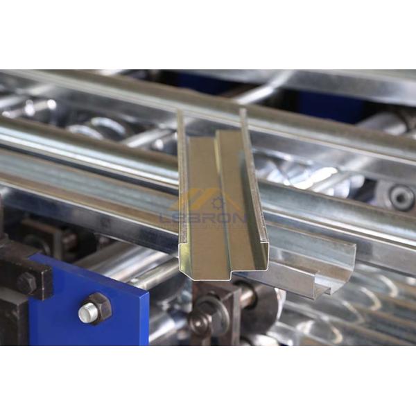 Easy Operation Door Frame Roll Forming Machine 240mm High Speed Steel