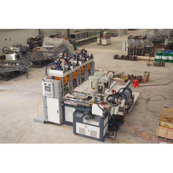 Men Leather Shoes Sole Injection Molding Machine , 2 Colors TPR Sole Making Machine