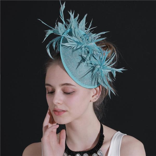 Shipping DHL UPS FEDEX EMS TNT Sinamay and Feather Fascinator for Event Party Supplies