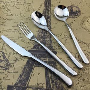 China Silver Stainless Steel Cutlery Dinner Knife / Fork / Spoon High-grade Banquet Tableware on sale