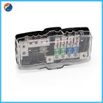 Car Audio Stereo 4 Way Distribution Block Mini ANL ANS Fuse Holder With LED