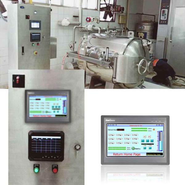 Ethernet Port 12DI 12DO Touch Screen PLC With Rechargeable Battery