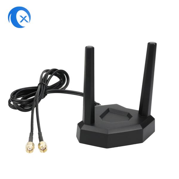 2.4GHz 5GHz Magnetic WiFi Antenna With RP SMA Male Connector