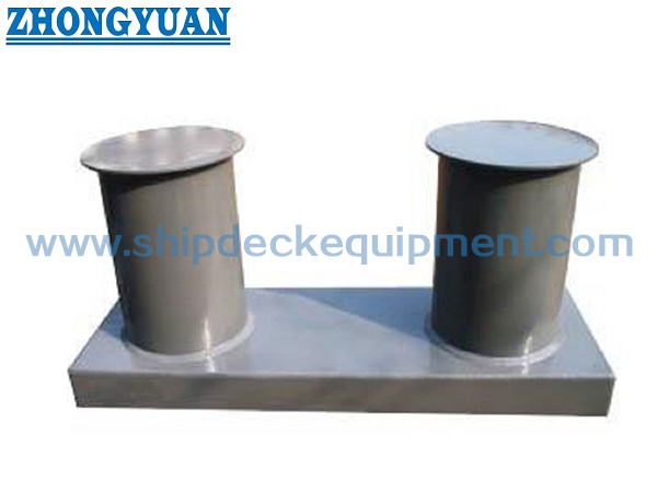 GB/T 554-2008 Type A Ship Wide Base Double Bitts Mooring Bollards Ship Mooring Equipment