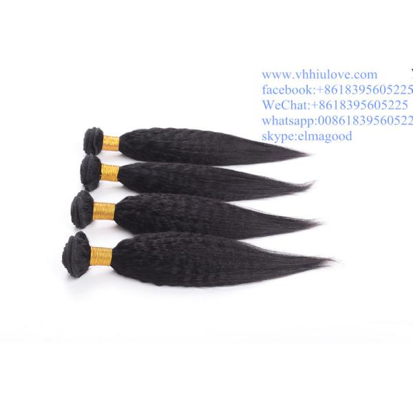 Kinky Straight Chinese Human hair extension/hair wefts/hair weaving