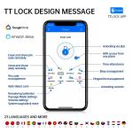 Biometric Deadbolt Code Door Lock Card Key Access TTLock Tuya App Remote Control