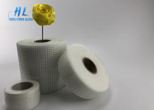 Quality 45mm * 90m White Color Self Adhesive Drywall Tape , Adhesive Fiberglass Mesh Tape for sale
