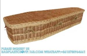 China Cheap American Style Funeral Wicker Coffin Casket From Coffin Manufacturer funeral wicker coffins on sale