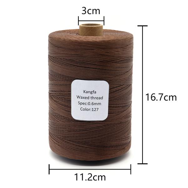 Colorfast Polyester 150d Flat Waxed Thread Suitable for Leather Sewing and Weaving